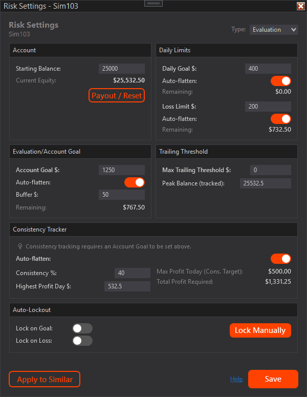 Copilink Follower Risk Settings